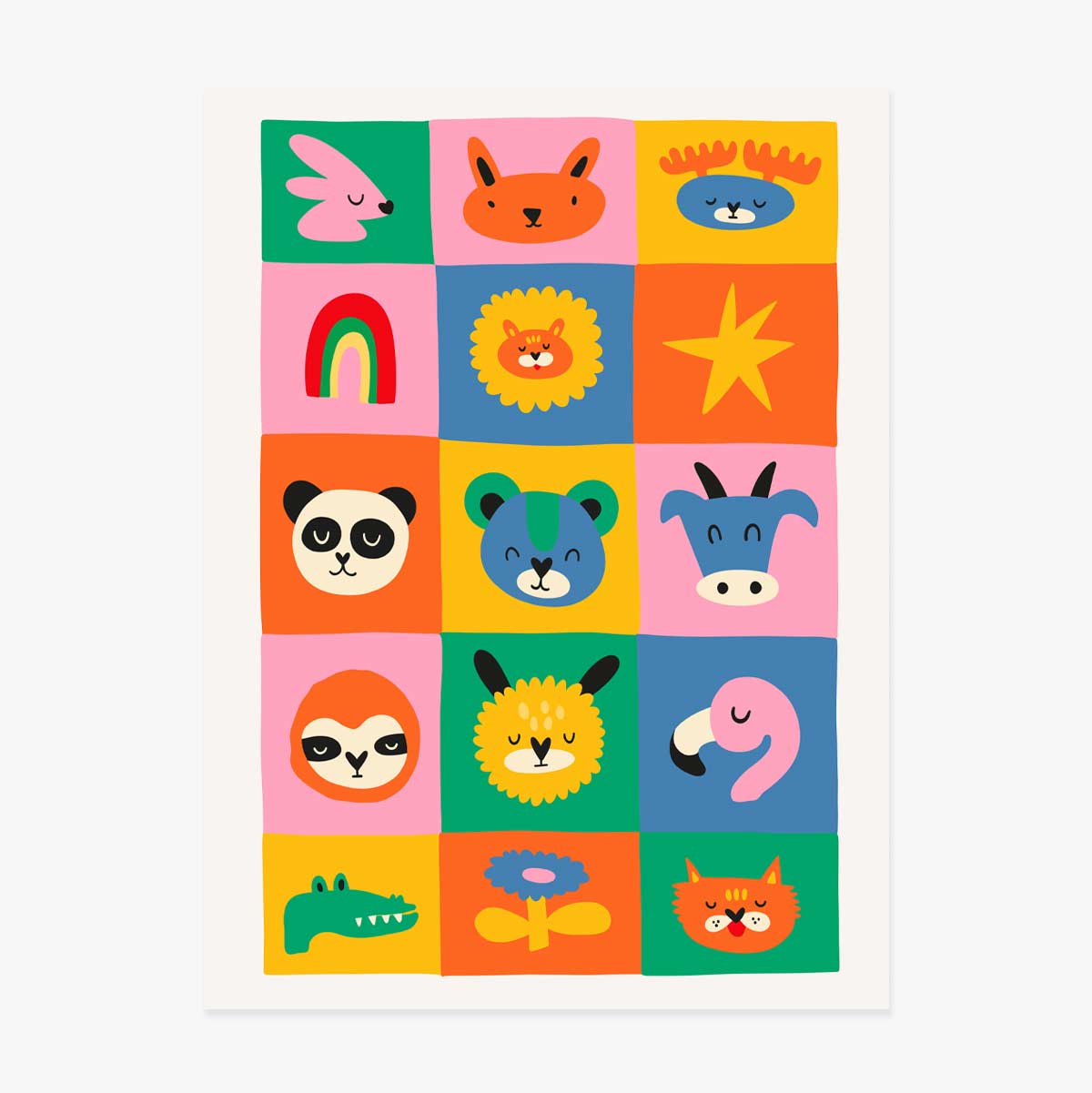 Poster met dieren