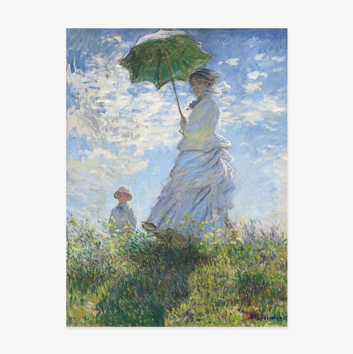 Poster Claude Monet, Woman with an Umbrella 1875