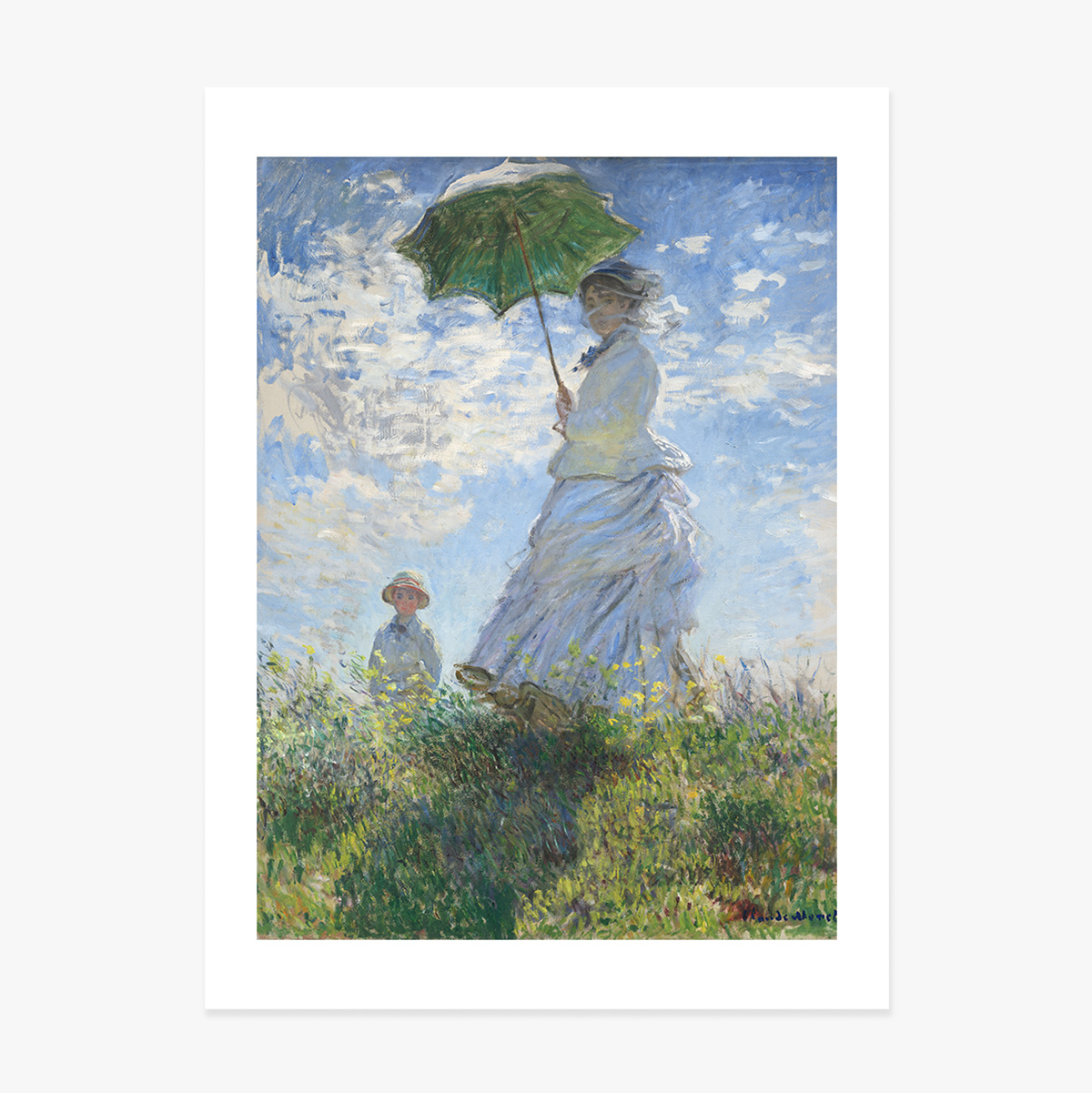Poster Claude Monet, Woman with an Umbrella 1875