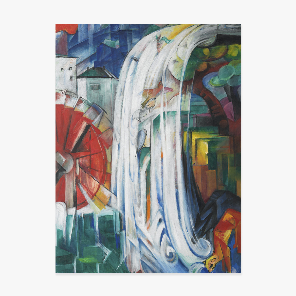 Poster van Franz Marc, De betoverde molen, 1913