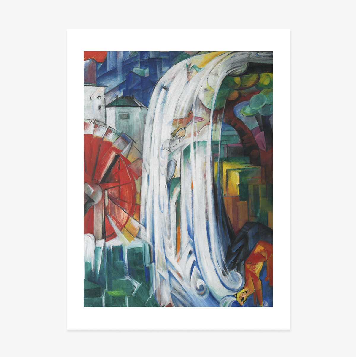 Poster van Franz Marc, De betoverde molen, 1913