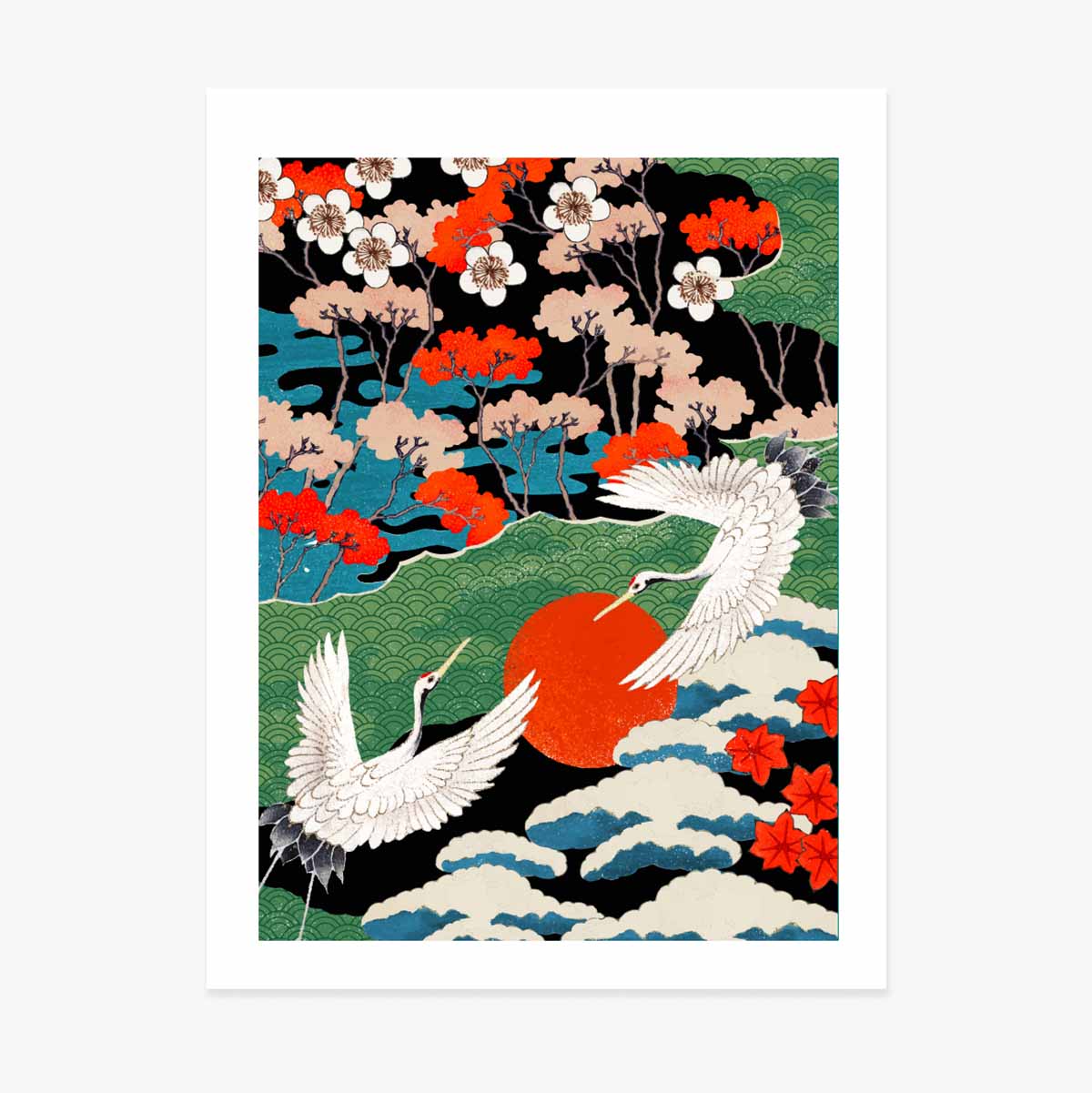 Poster met Japanse illustratie