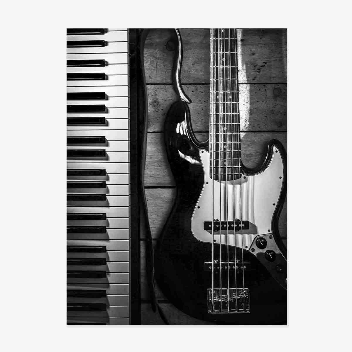 Poster met muziekinstrumenten