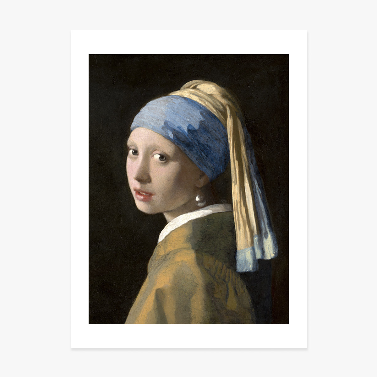 Poster Johannes Vermeer, Het meisje met de pareloorbel, 1665