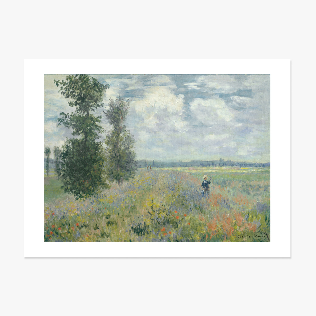 Poster in liggend formaat - Claude Monet, Veld met klaprozen bij Argenteuil, 1875