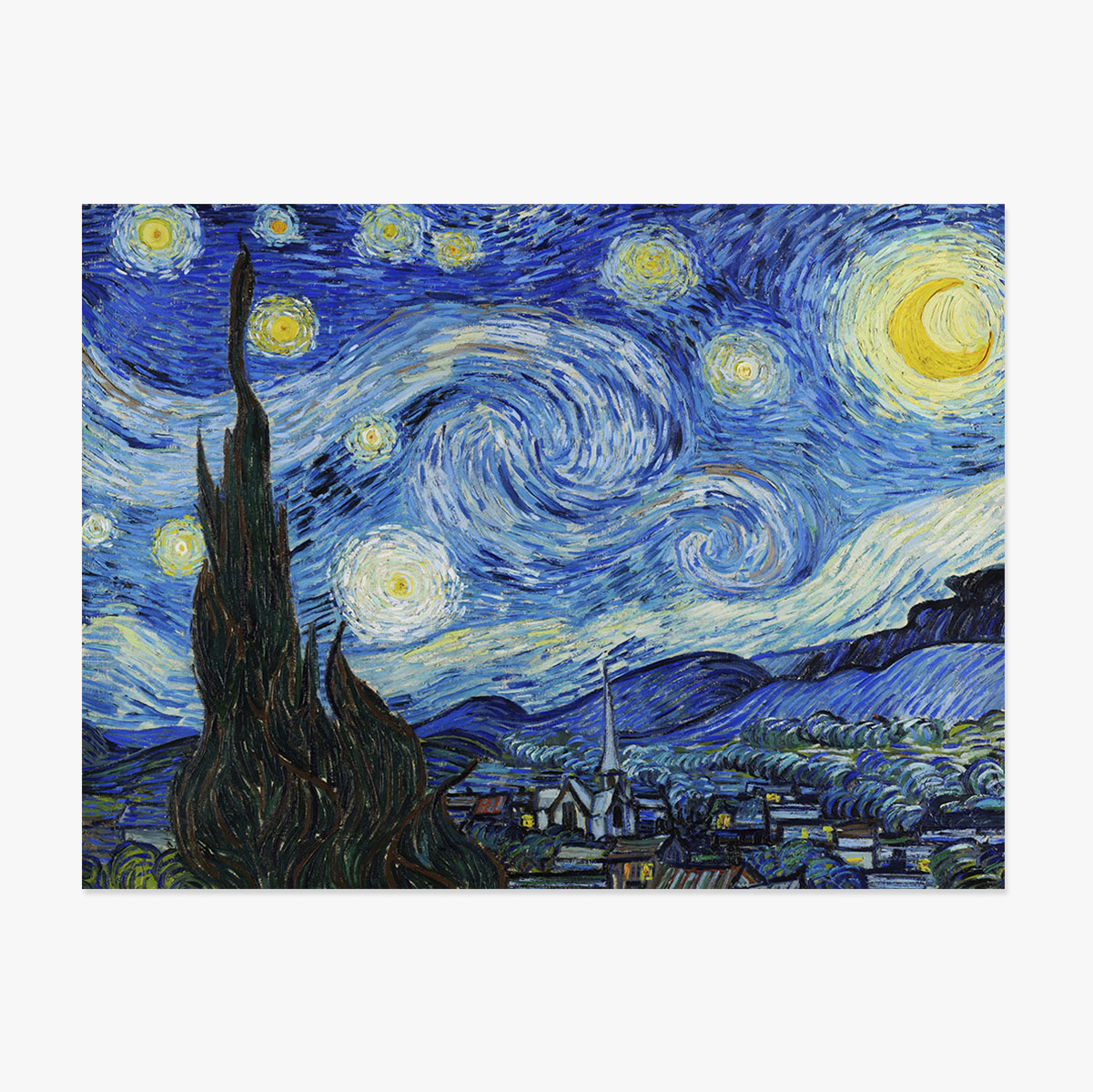Landscape poster - Vincent Van Gogh - Starry Night 1889