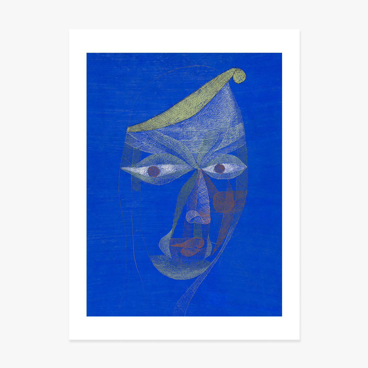 Poster van Paul Klee, Portret van een oosterse man, 1924