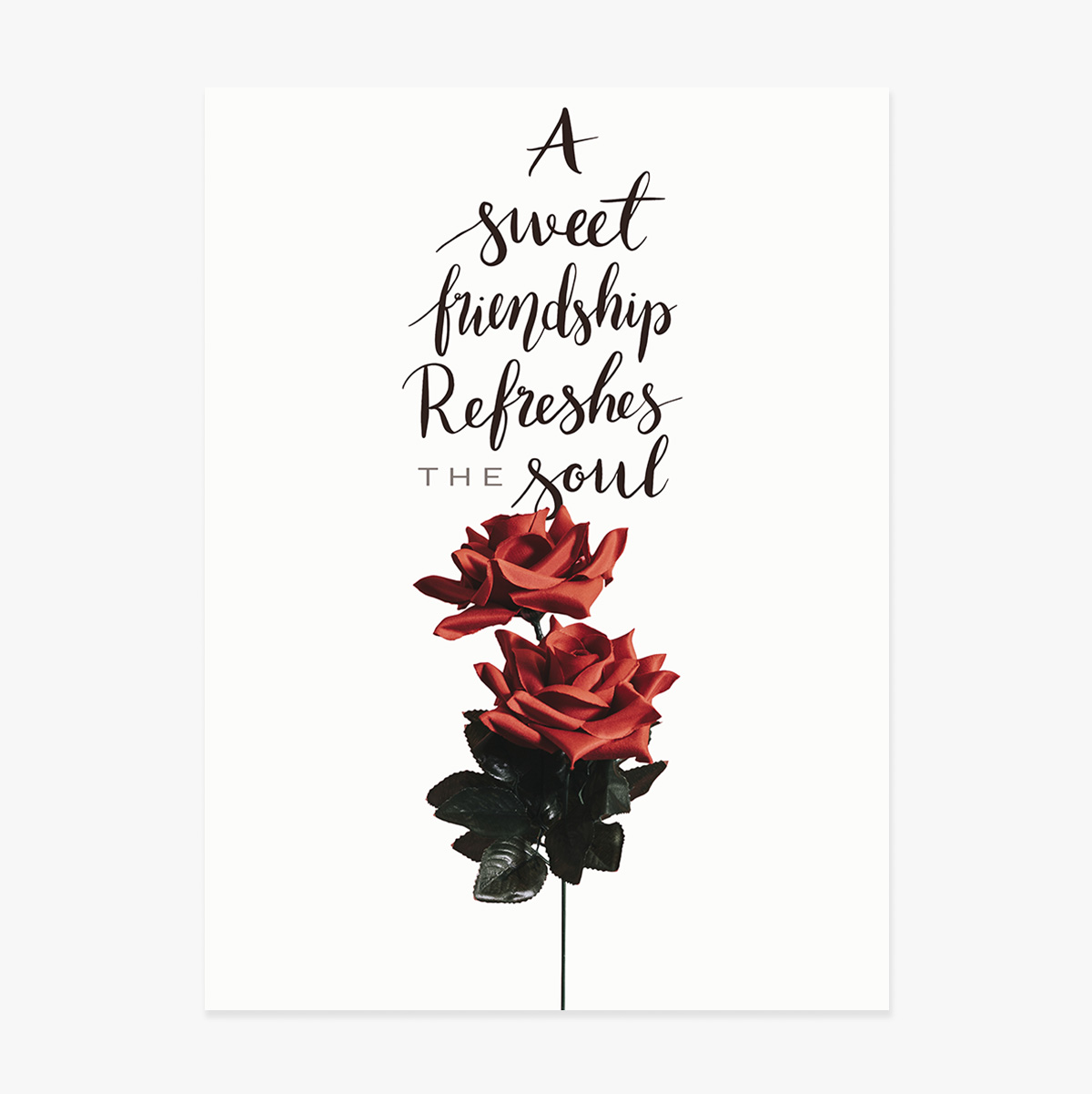 Friendship with Roses Poster
