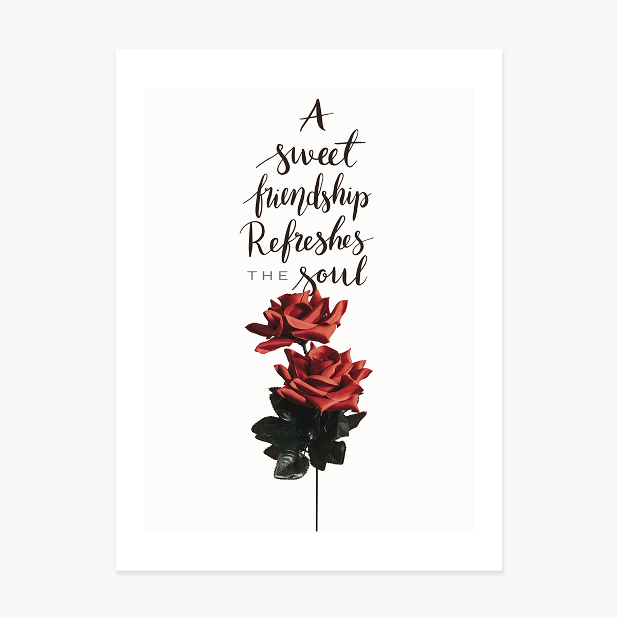 Friendship with Roses Poster