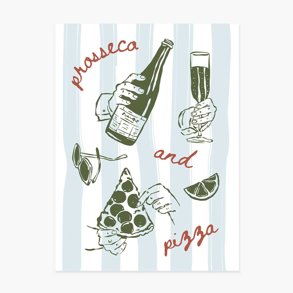 Poster Prosecco & Pizza