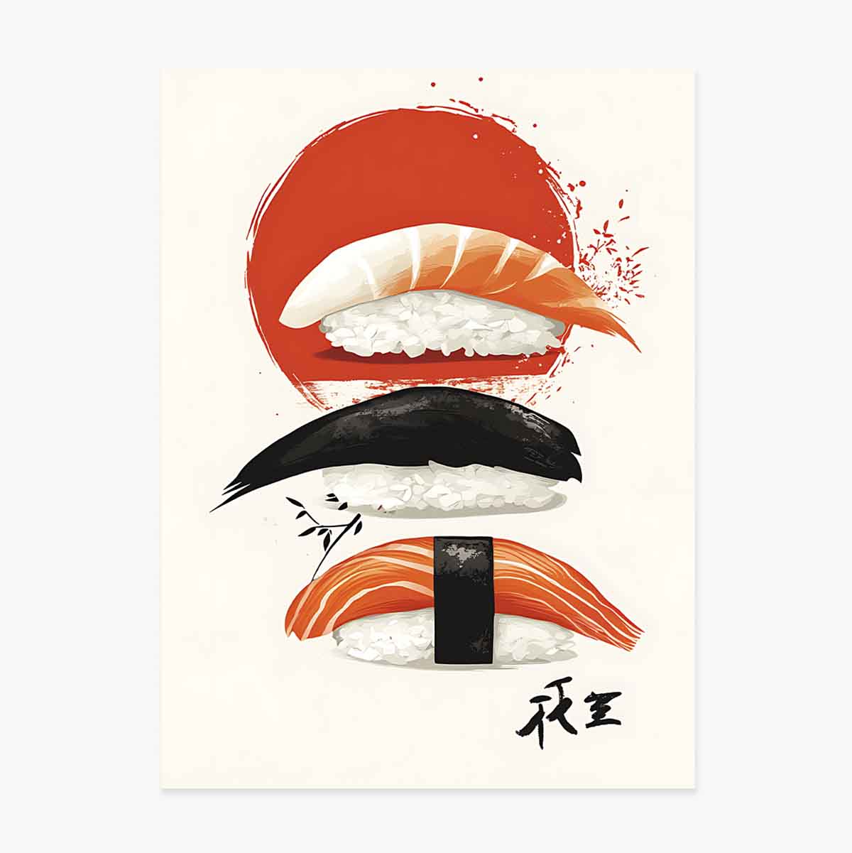 Poster Sushi-kunst