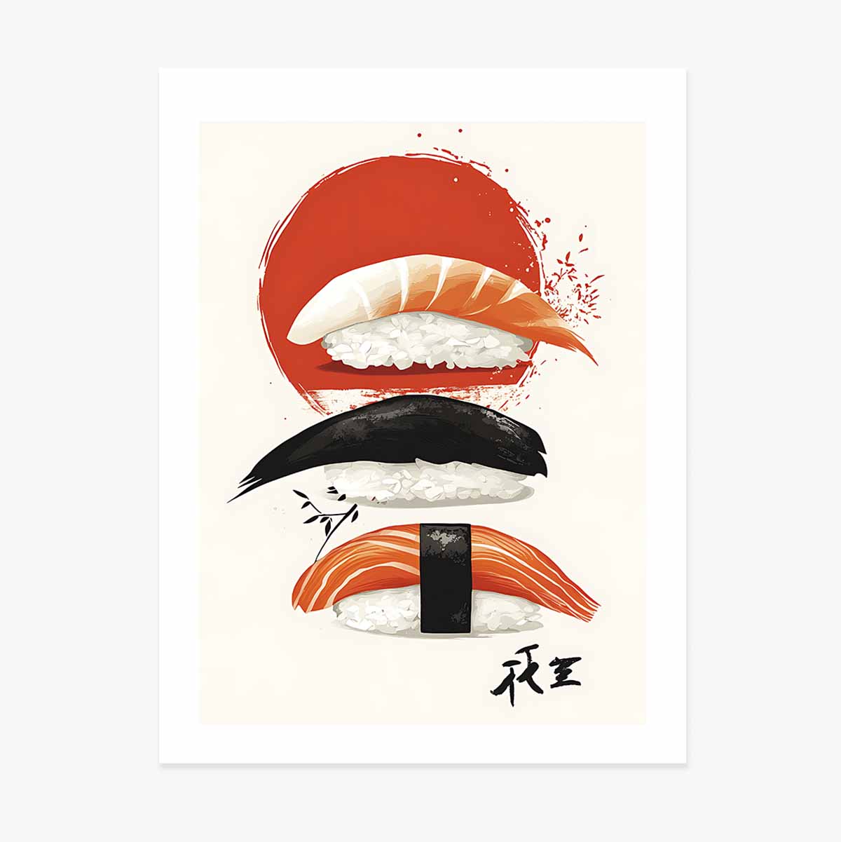 Poster Sushi-kunst