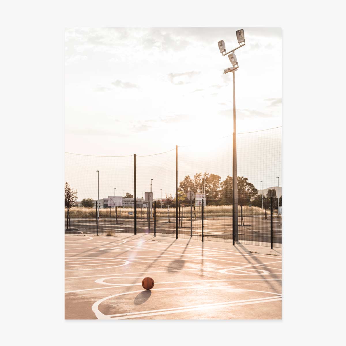 Poster: Basketbalveld