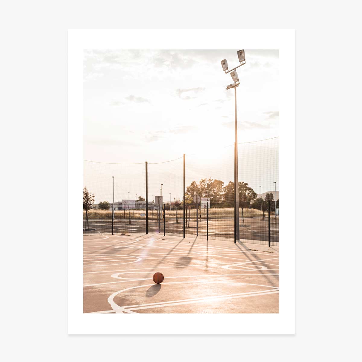 Poster: Basketbalveld
