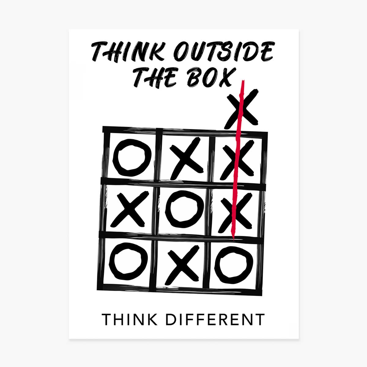 Poster ‘Think outside the box’