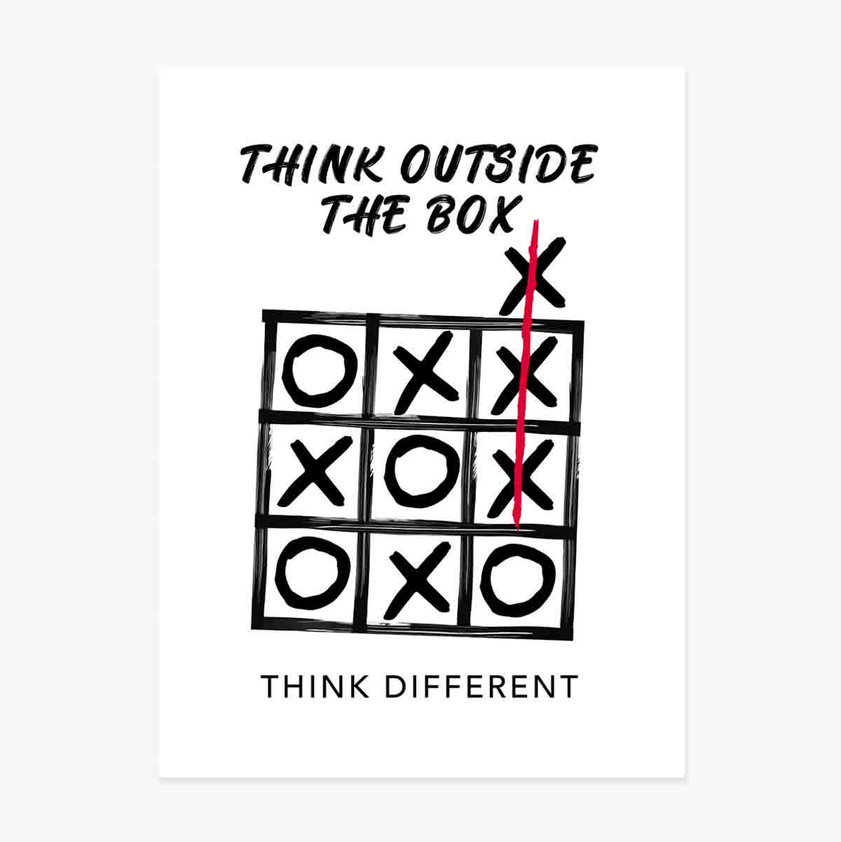 Poster ‘Think outside the box’